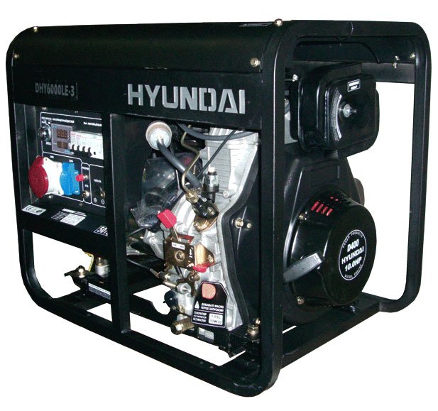 дизельный генератор hyundai dhy6000le 3